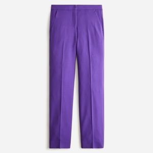 NWT J Crew Kate Straight Leg Pant Purple